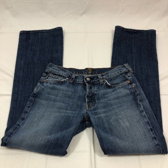 7 For All Mankind Denim - 7 For All Mankind Boy Cut Jeans, Size 28, Blue